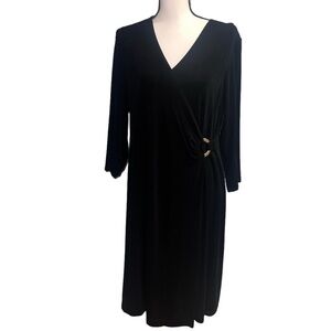 Chico’s- Ling sleeve black dress